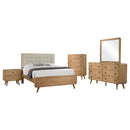 Robyn  California King Bedroom Set Dark Walnut