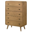 Robyn 5-drawer Bedroom Chest of Drawers Dark Walnut