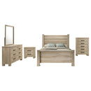 Oakglen  California King Bedroom Set Weathered Oak