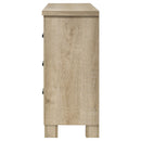 Oakglen 6-drawer Bedroom Dresser and Mirror Weathered Oak