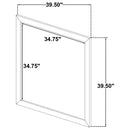 Oakglen Dresser Mirror Weathered Oak