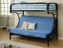 Montgomery Metal  Over Futon Bunk Bed Black