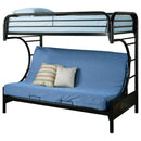 Montgomery Metal  Over Futon Bunk Bed Black