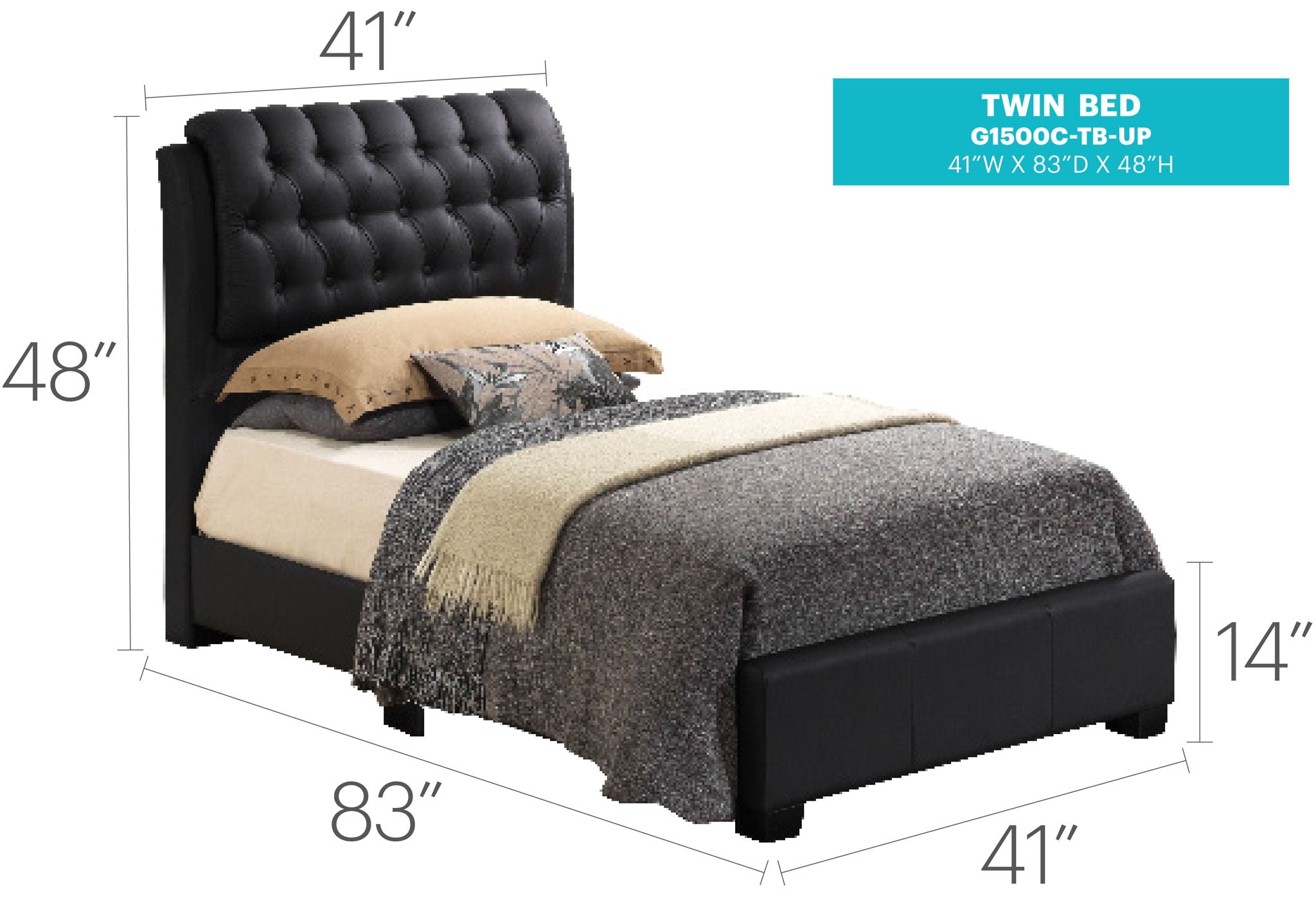 Tufted Upholstered Bed