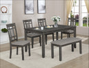 Paige 6-Pc Dinette Set With Bench