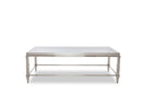 Modrest Agar Modern Glass & Stainless Steel Coffee Table