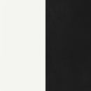 Retro  Oval Dining Table Set White and Black