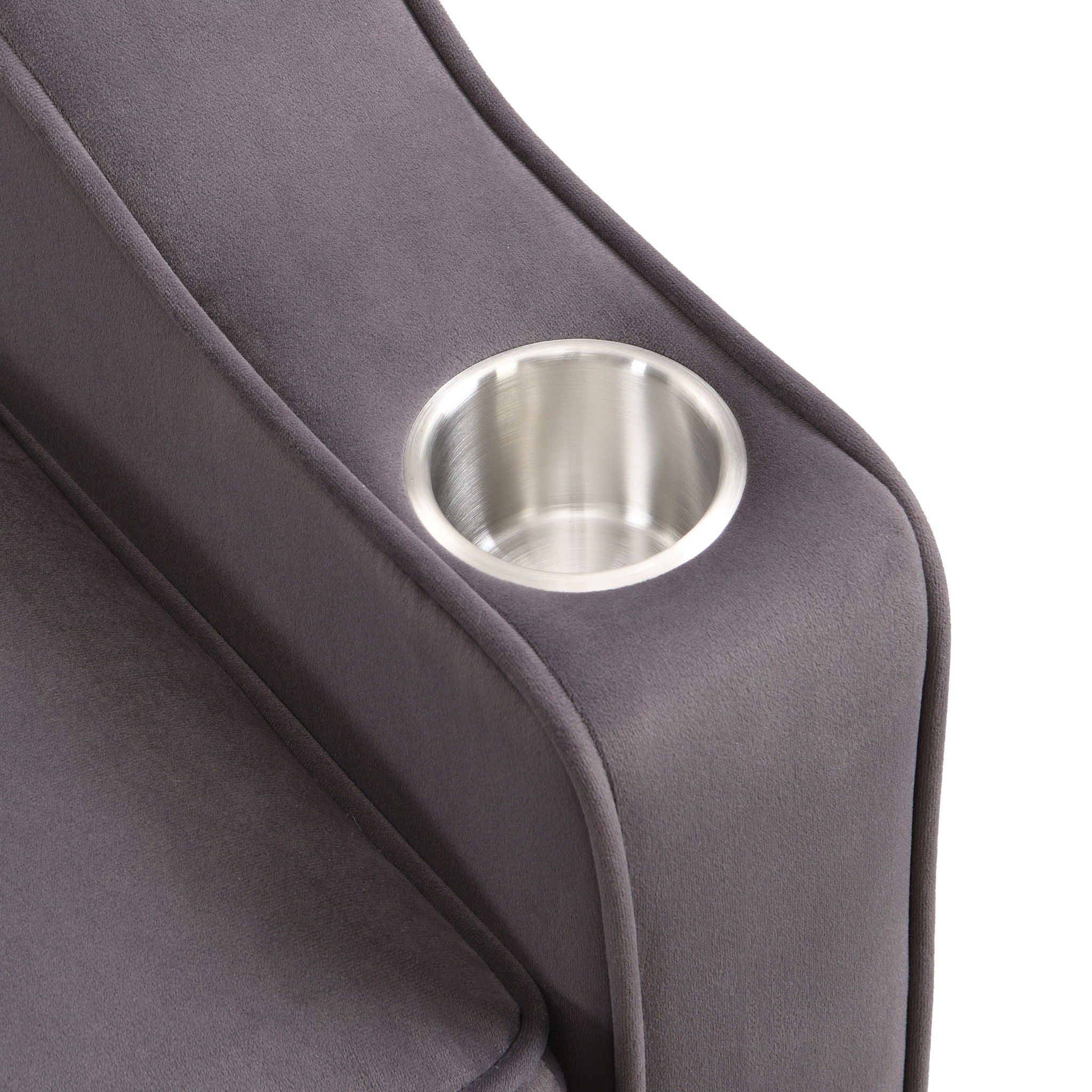 Modern Loveseat With Pullout Bed, Adjustable Reclining Backrest