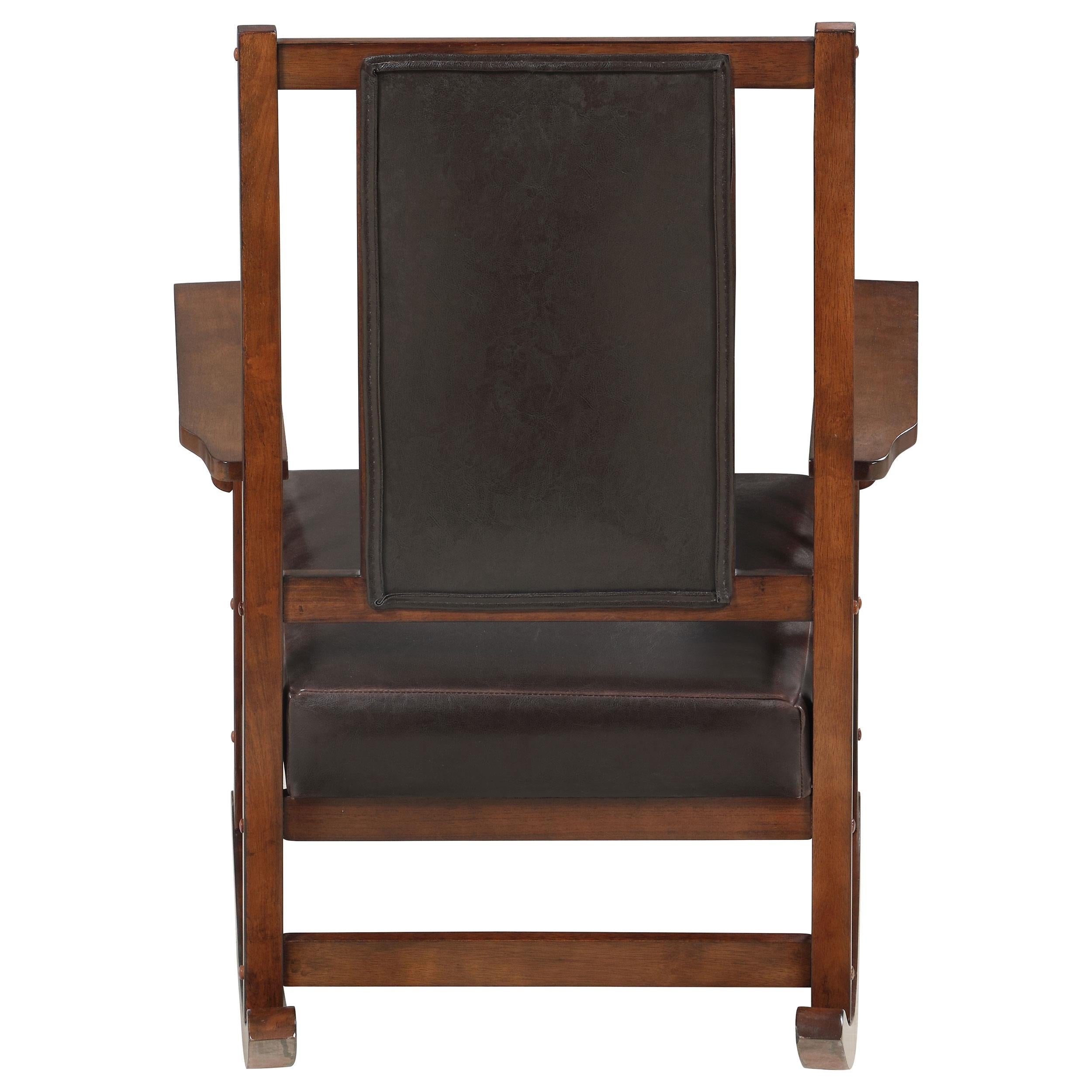 Coaster Furniture Leatherette Rocking Chair 600058 IMAGE 6