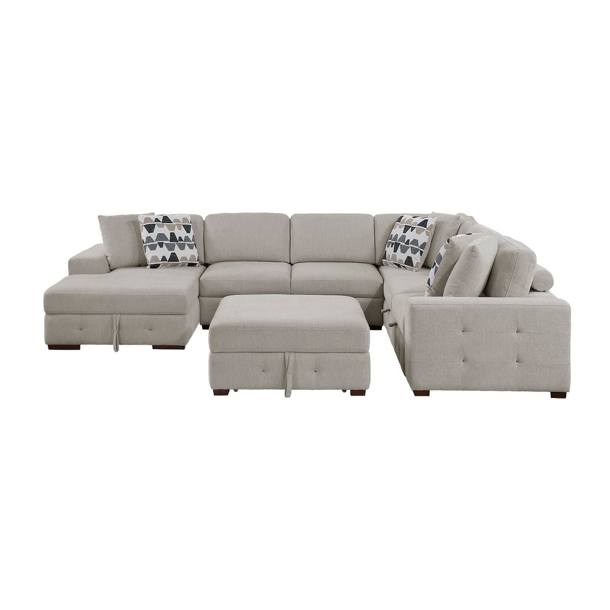 Raife - Sectional With Ottoman