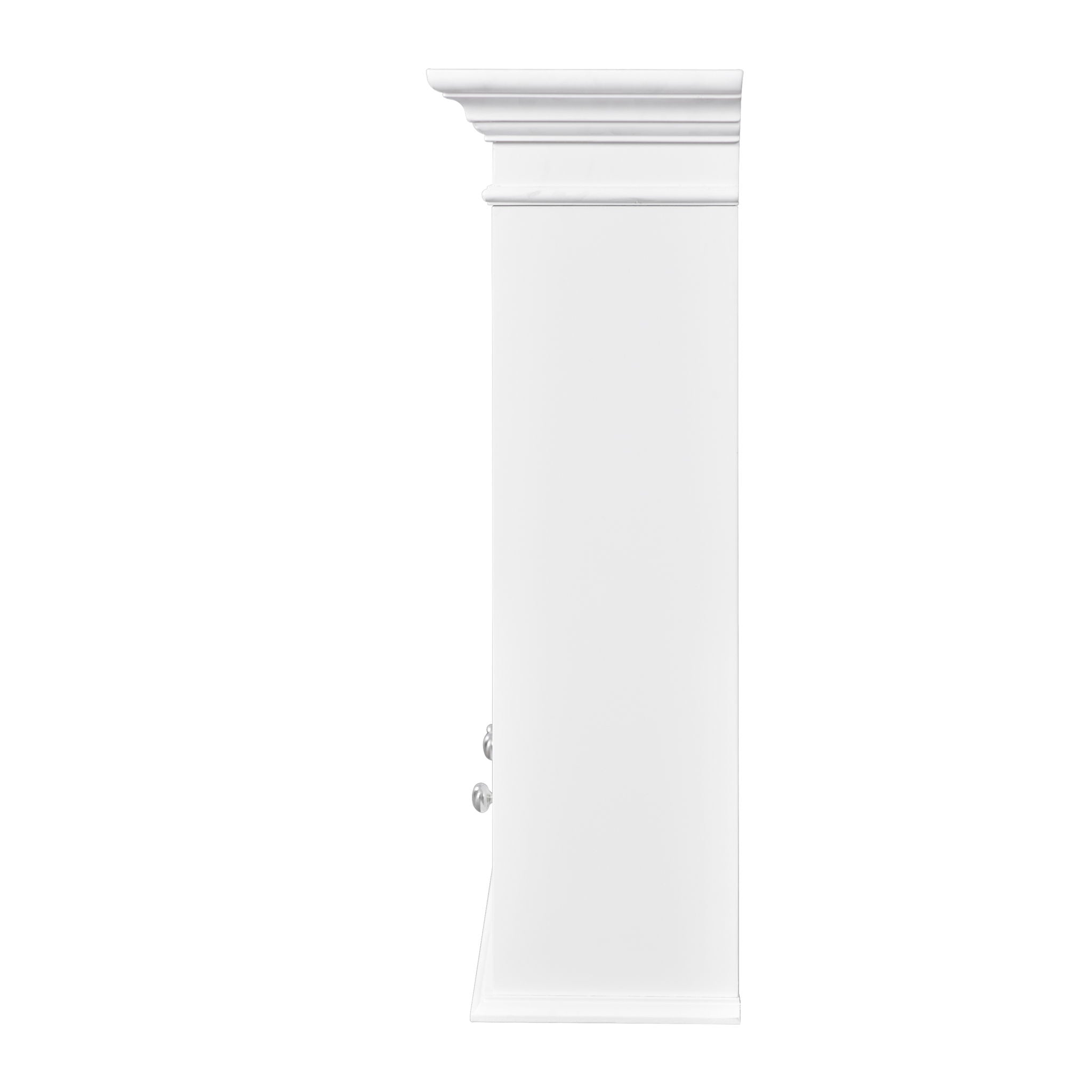 Medicine Cabinet With Mirror Door And Adjustable Shelves, Wall-Mounted Bathroom Storage Cabinet - White
