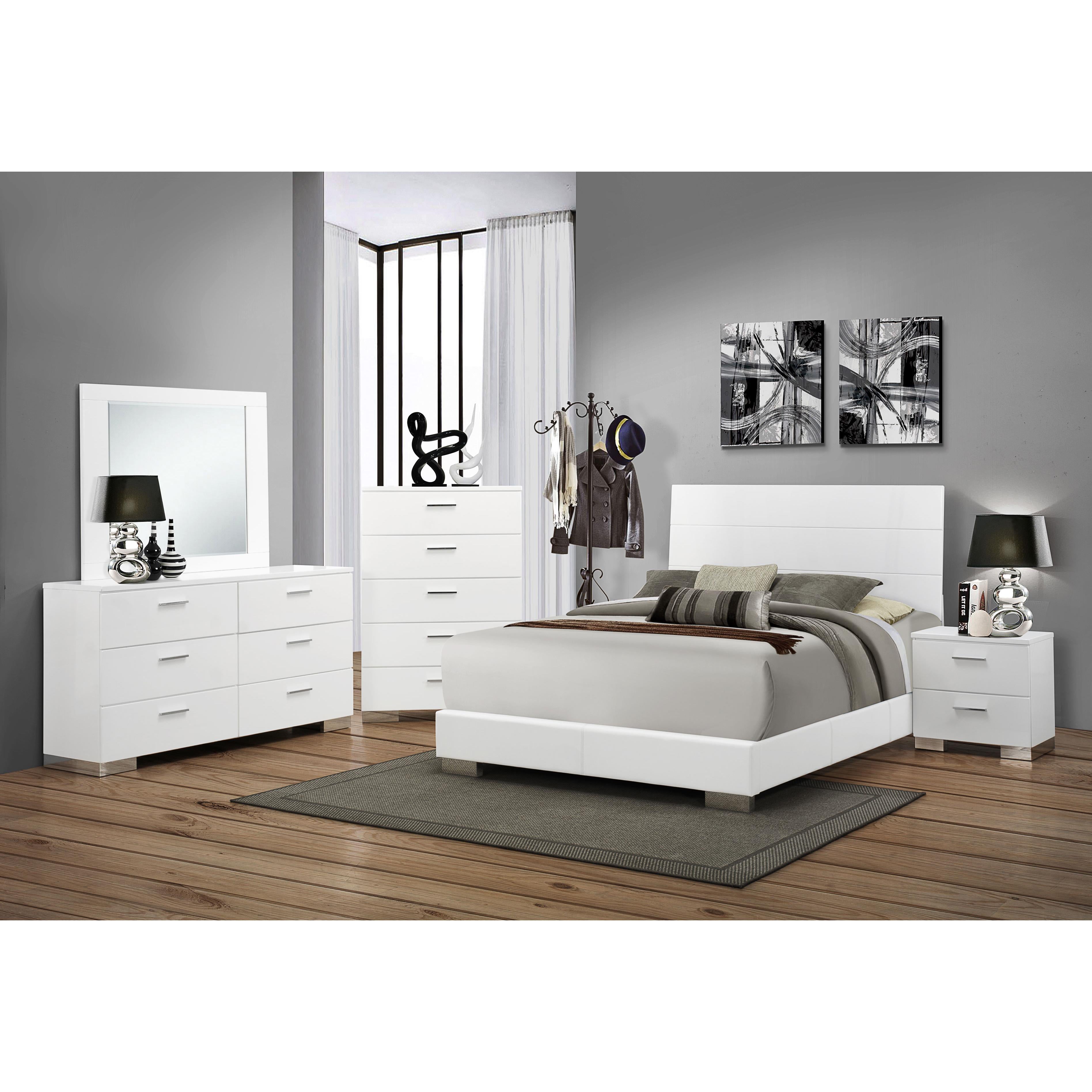 Diamond Modern Furniture COA Felicity 2-Drawer Nightstand 203502 IMAGE 11
