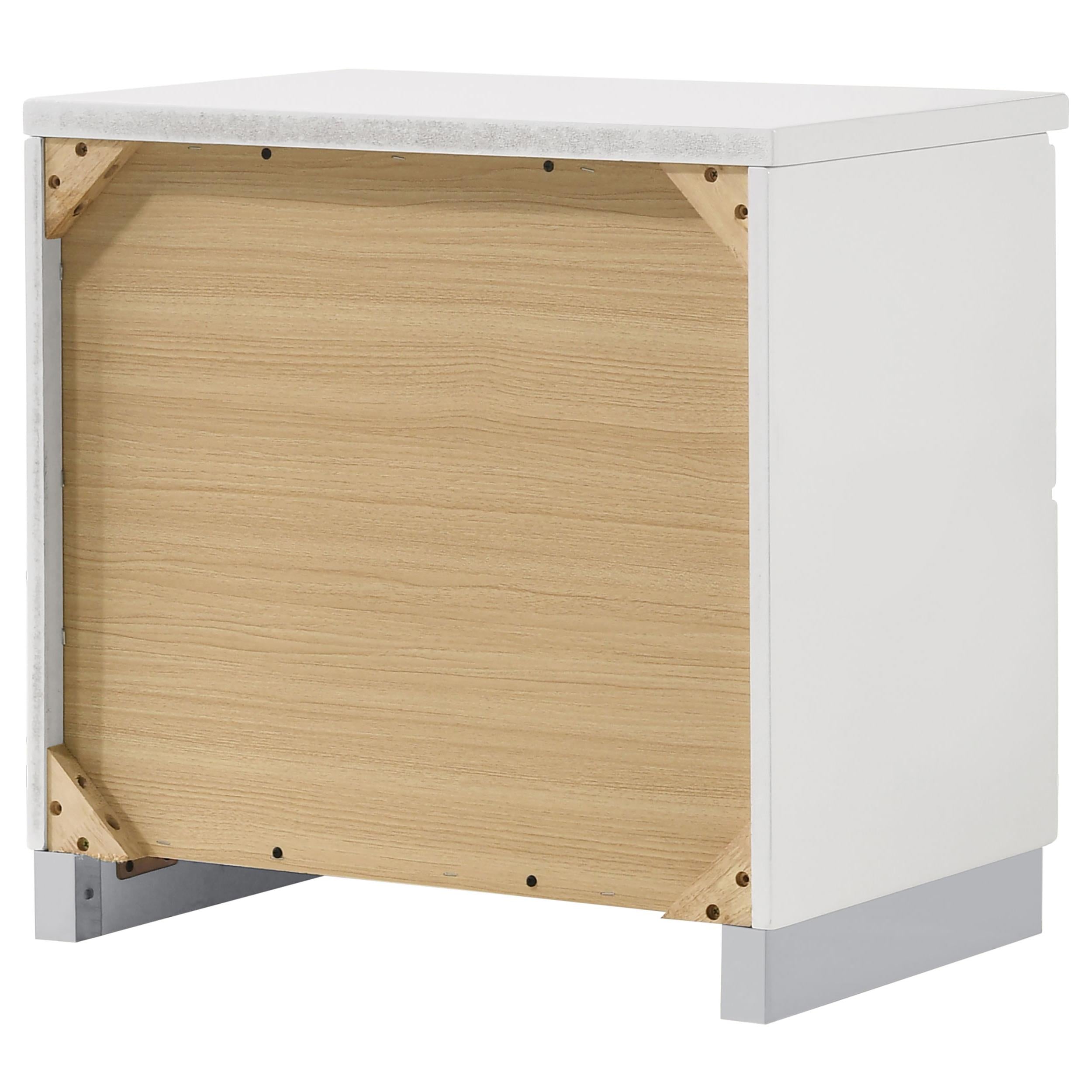 Diamond Modern Furniture COA Felicity 2-Drawer Nightstand 203502 IMAGE 7