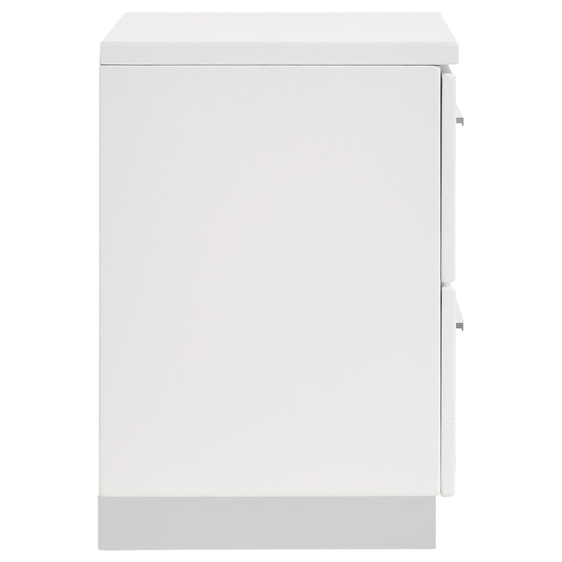 Diamond Modern Furniture COA Felicity 2-Drawer Nightstand 203502 IMAGE 8