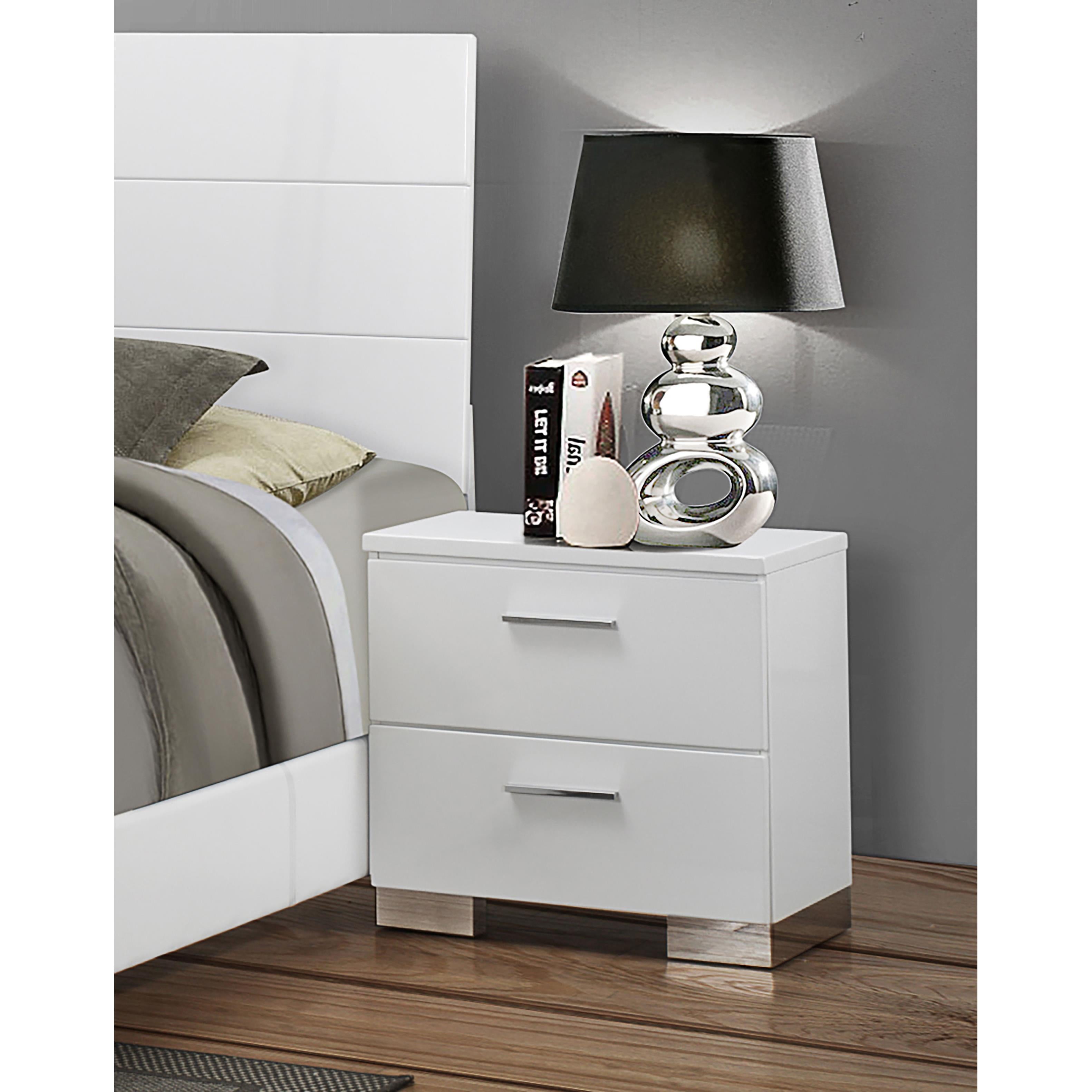 Diamond Modern Furniture COA Felicity 2-Drawer Nightstand 203502 IMAGE 9