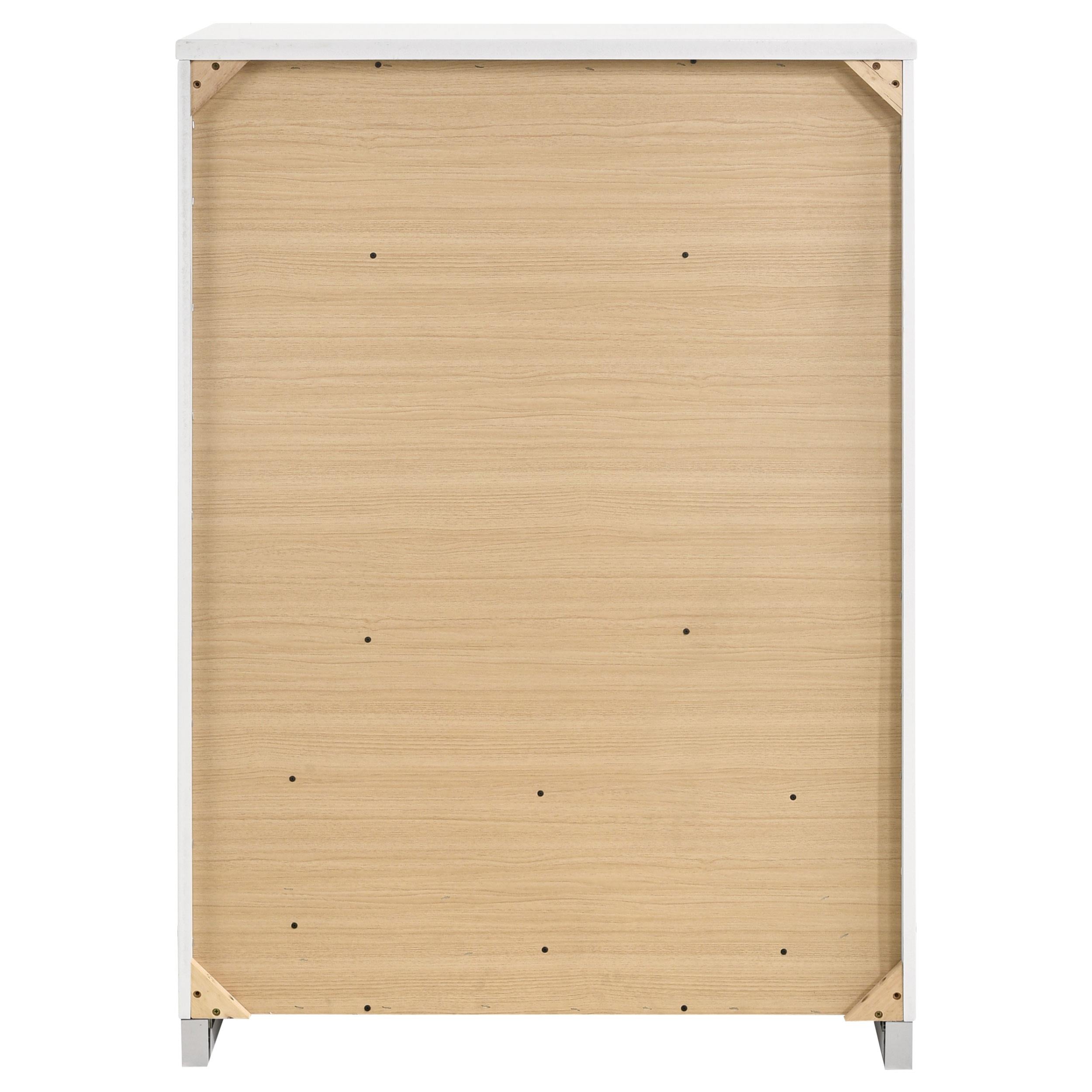 Diamond Modern Furniture COA Felicity 5-Drawer Chest 203505 IMAGE 6
