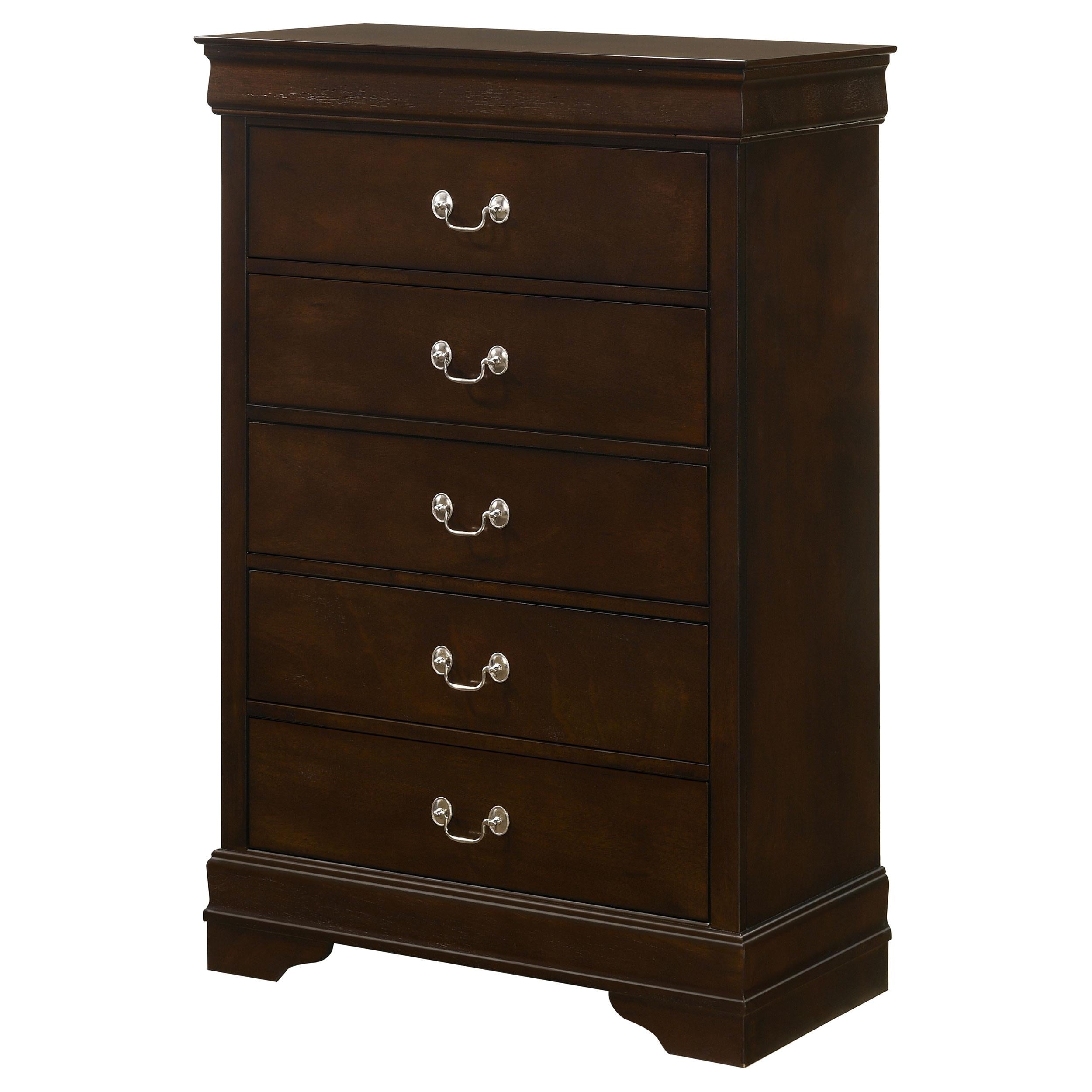 Diamond Modern Furniture COA Louis Philippe 5-Drawer Chest 202415 IMAGE 3