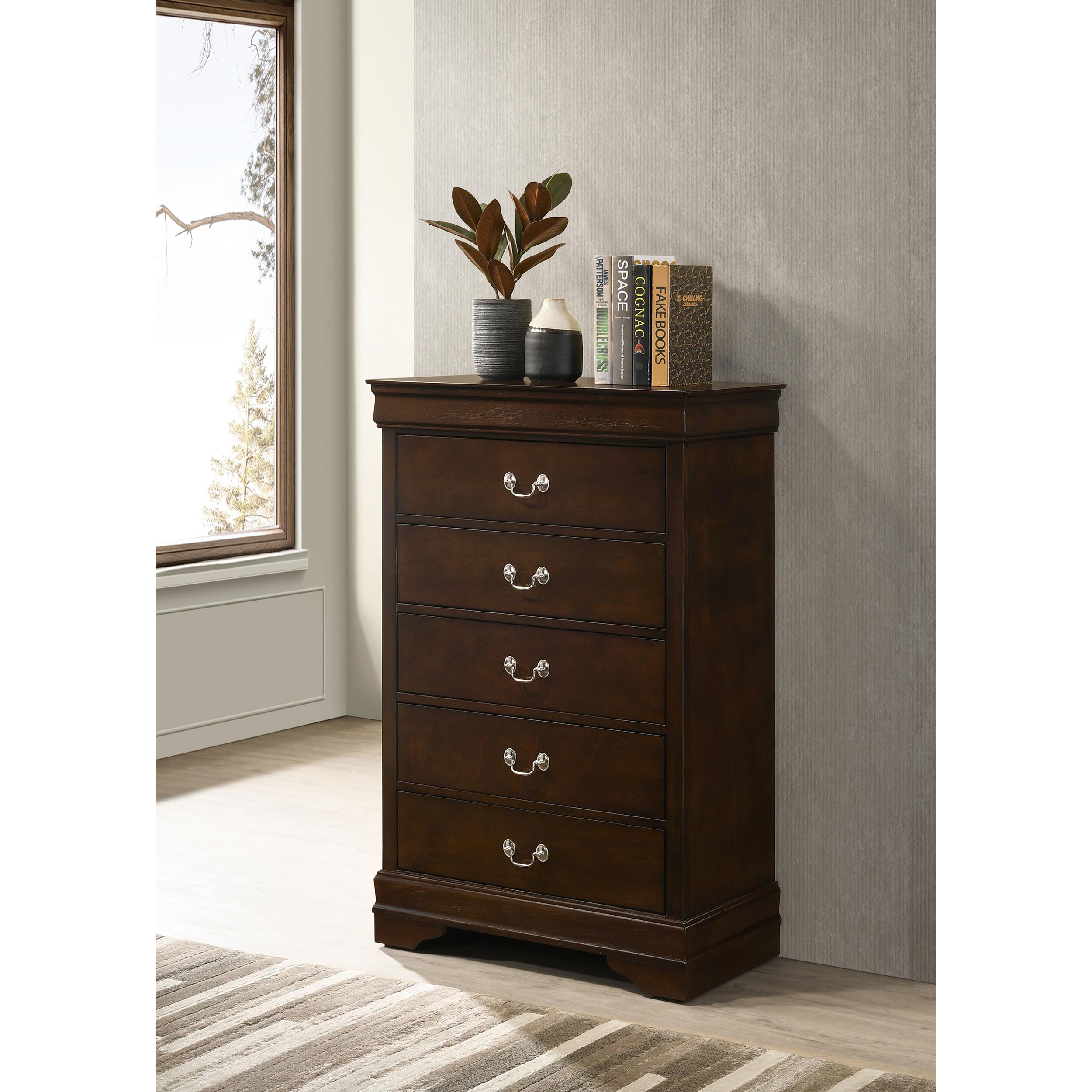 Diamond Modern Furniture COA Louis Philippe 5-Drawer Chest 202415 IMAGE 9