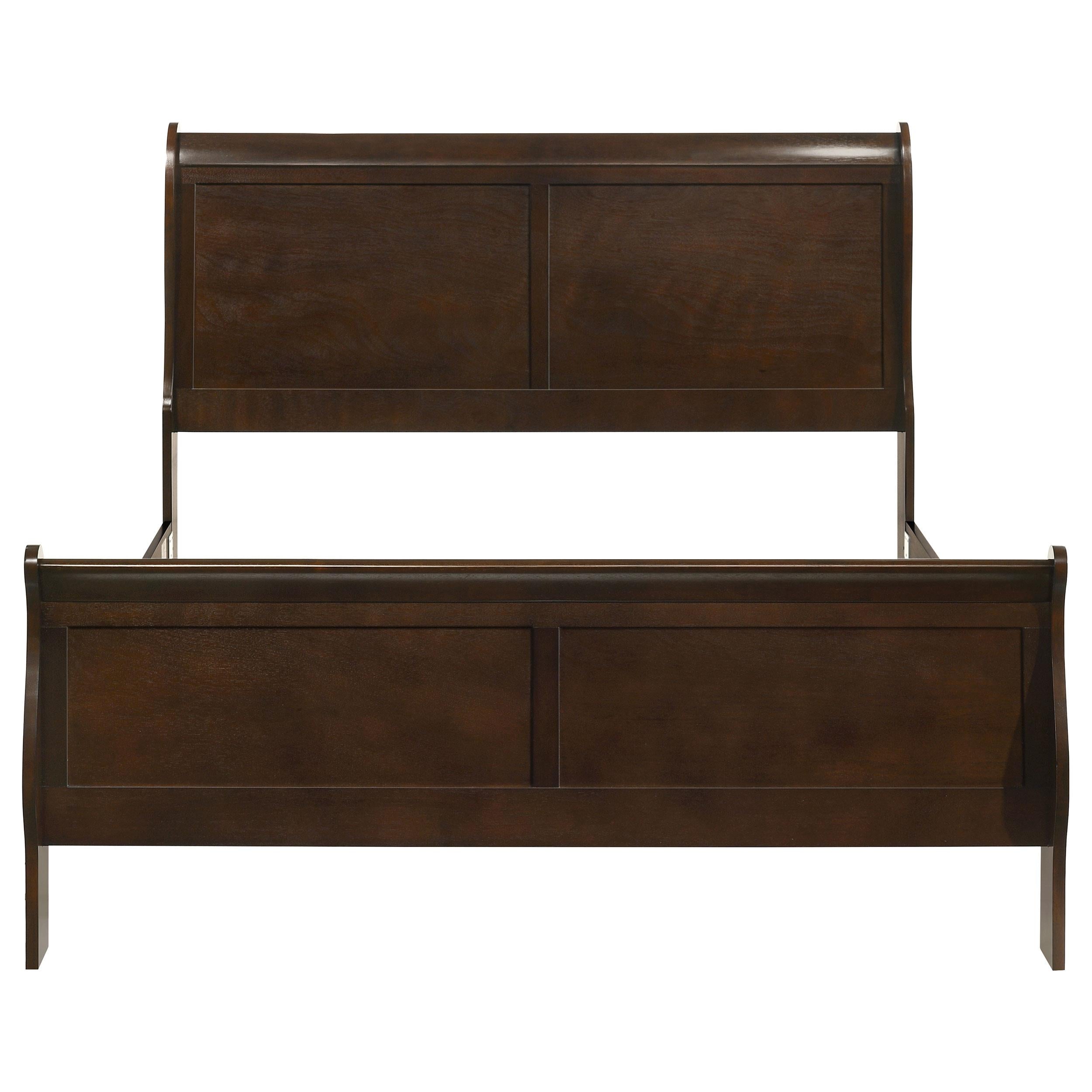 Diamond Modern Furniture COA Louis Philippe Queen Sleigh Bed 202411Q IMAGE 3