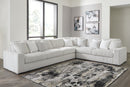 Stupendous 4-Piece Sectional with Ottoman