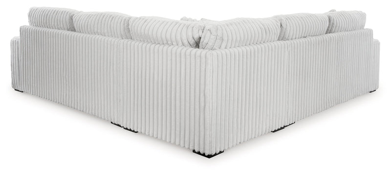 Stupendous 4-Piece Sectional with Ottoman