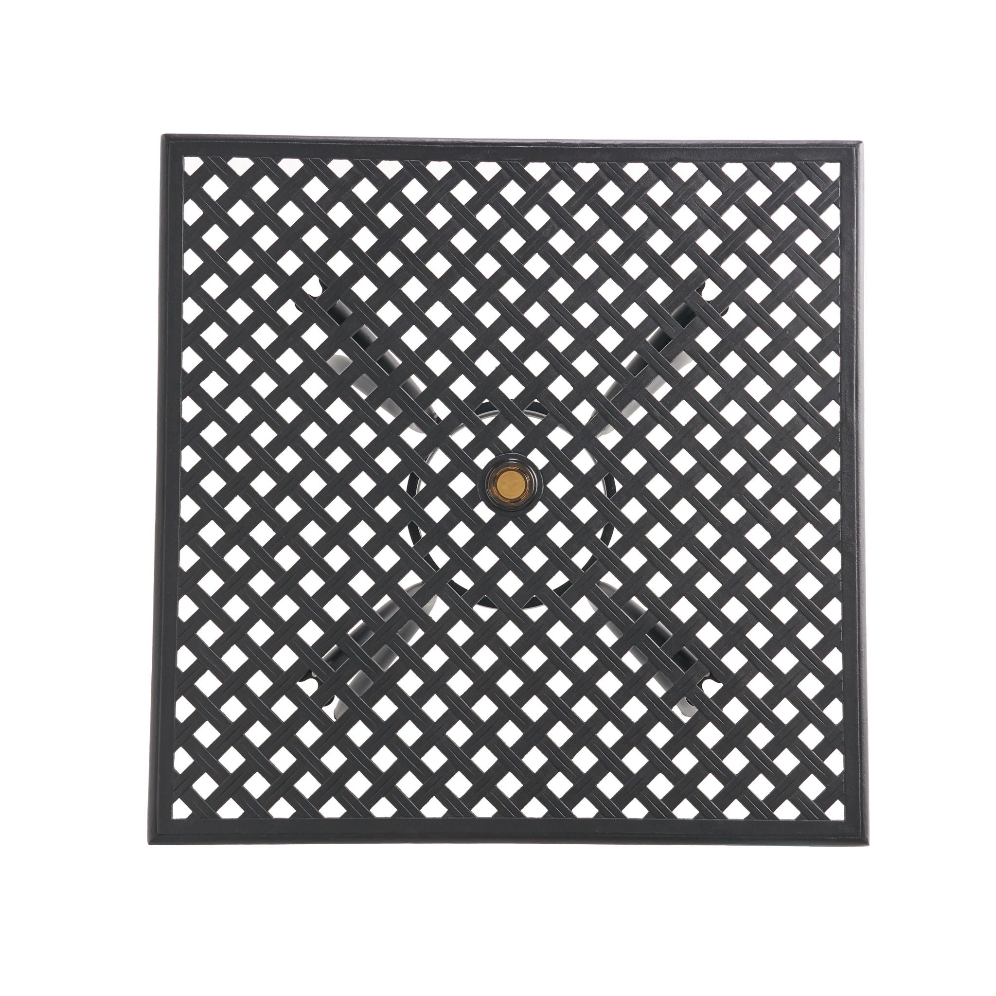 Arch Mesh Dining Table With Lightweight Frame - Black