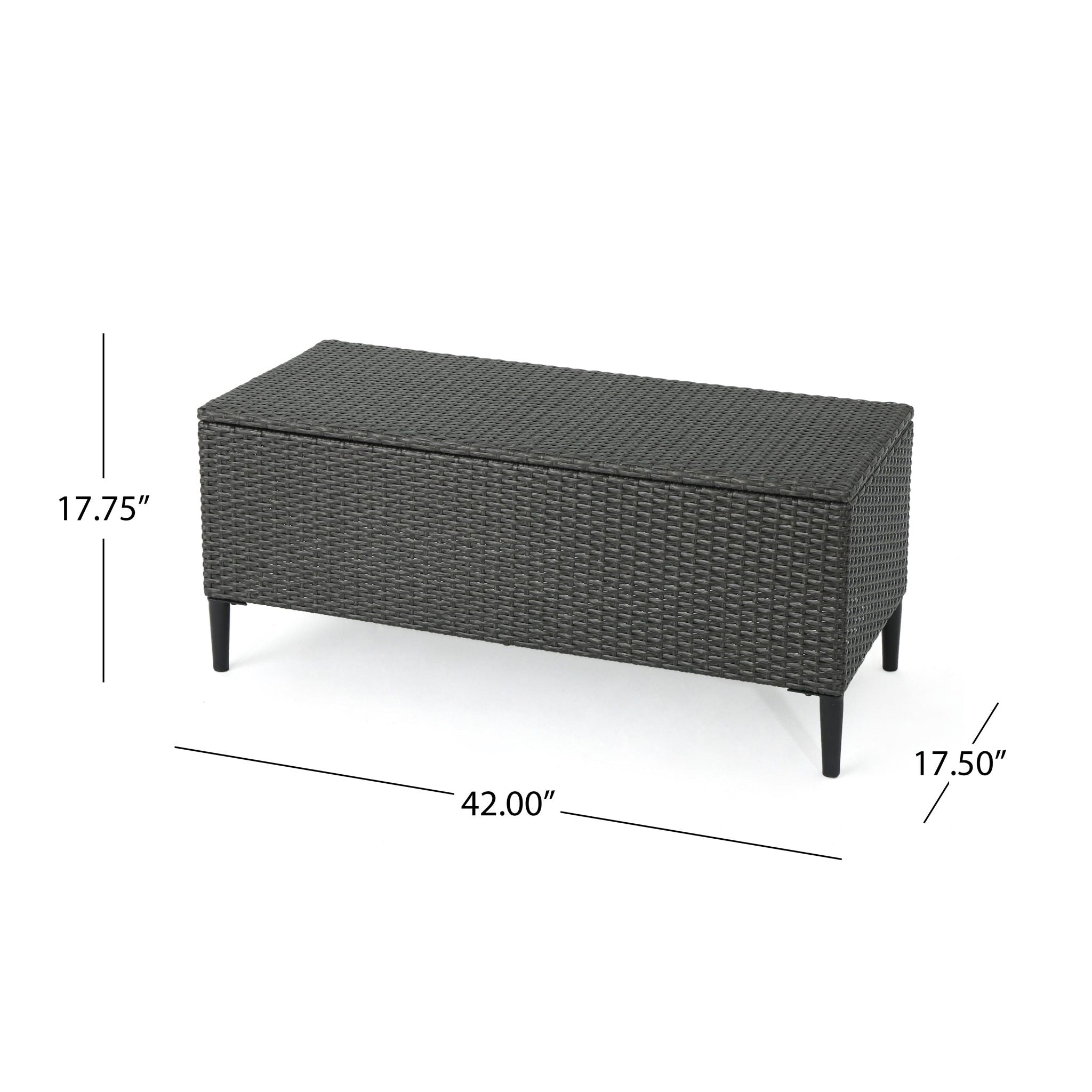Rupert - Storage Unit Resin Wicker Outdoor