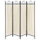 Dove 4-Panel Room Divider Folding Shoji Screen Beige