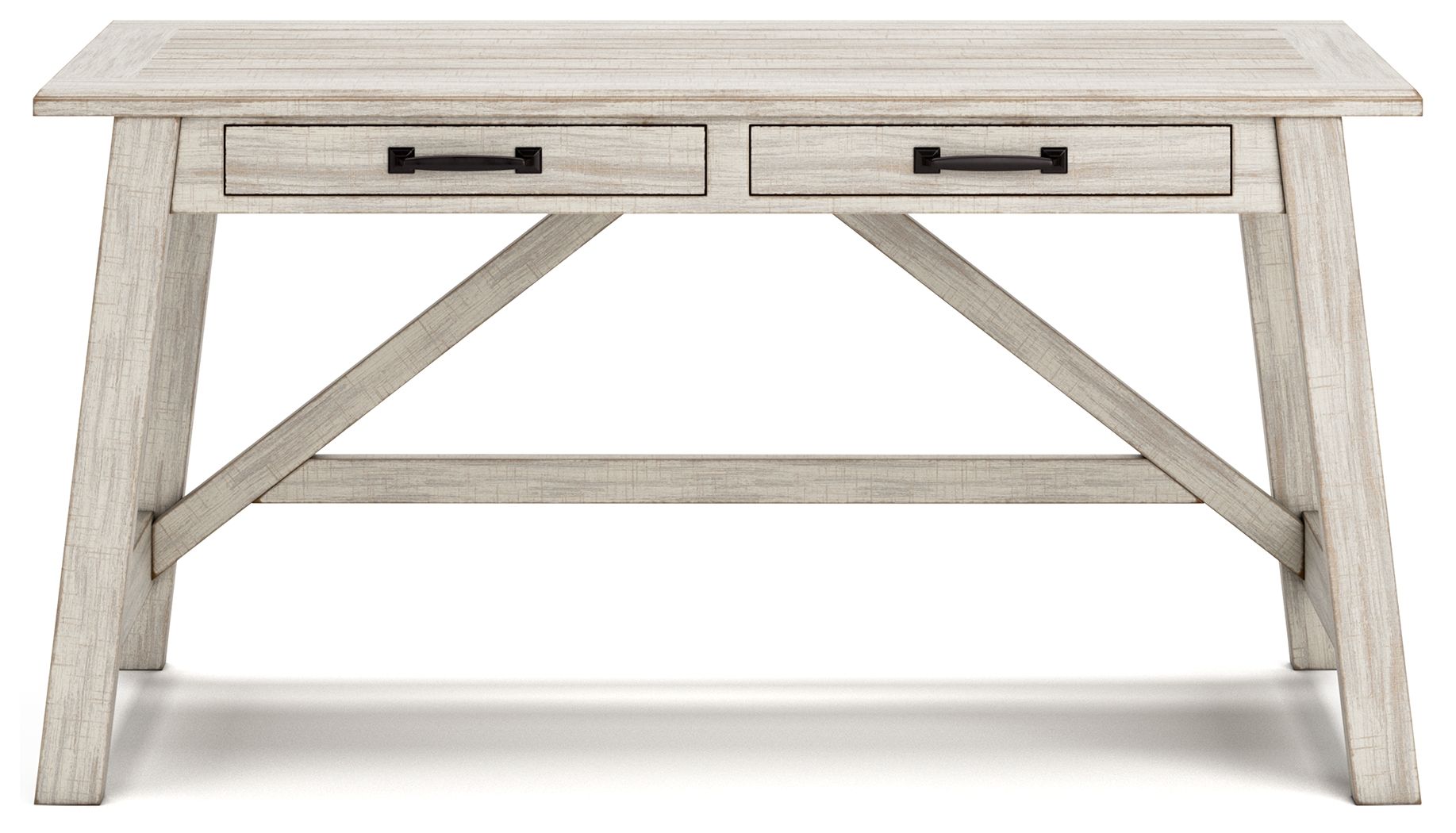 Carynhurst - Home Office Large Leg Desk - Whitewash