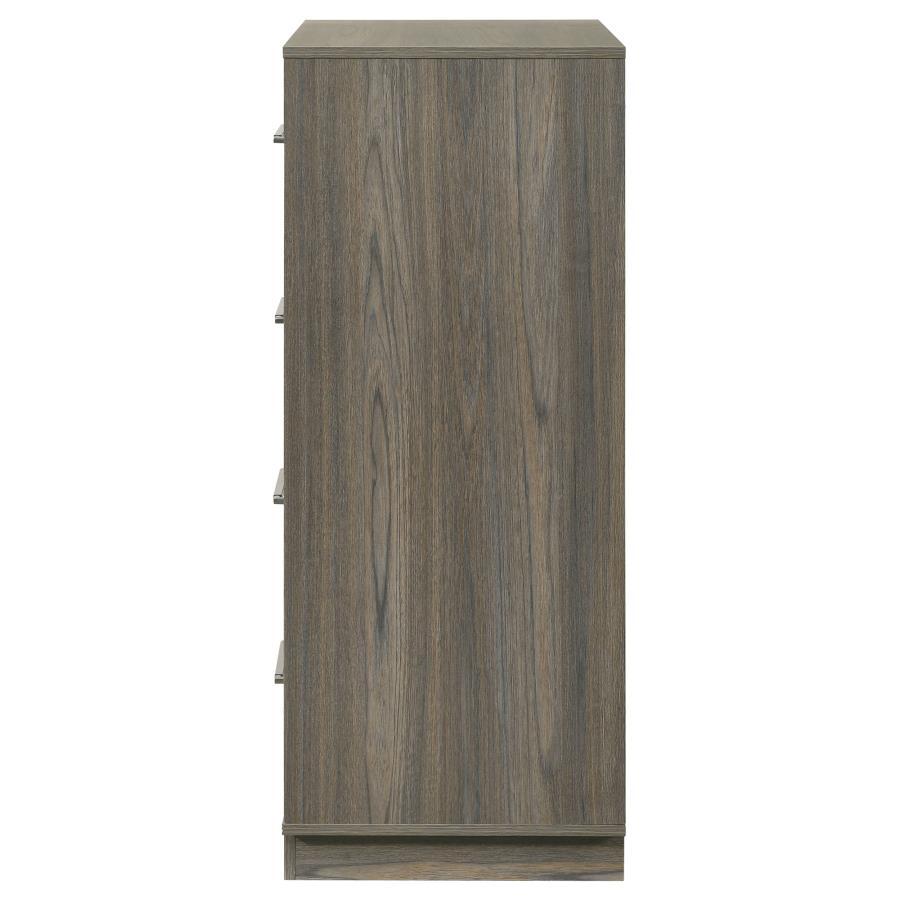 Fenwick - 4-Drawer Chest Of Drawers - Gray Oak