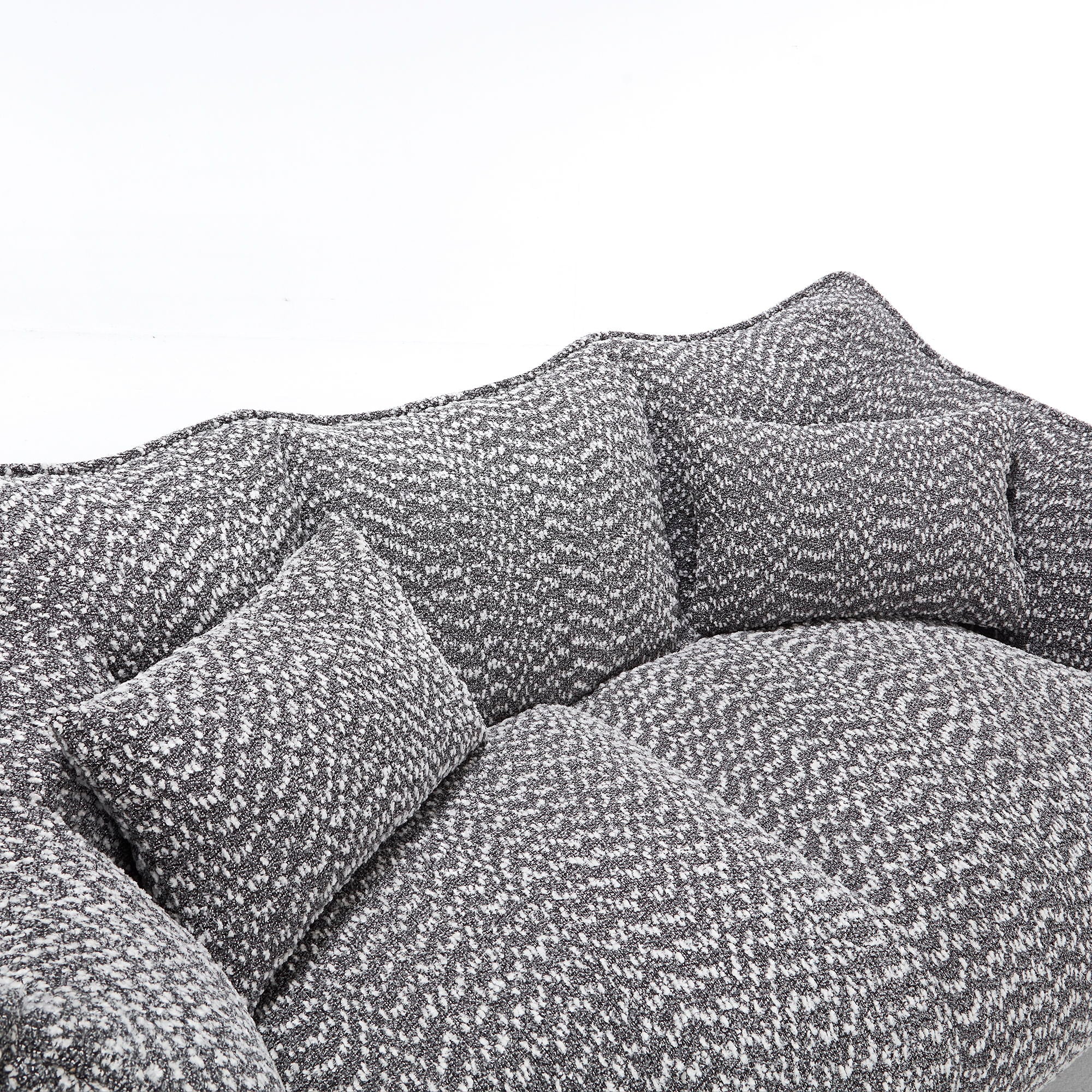 Comfortable Dual Beanbag Chair With High Resilience Foam Core For 2 People