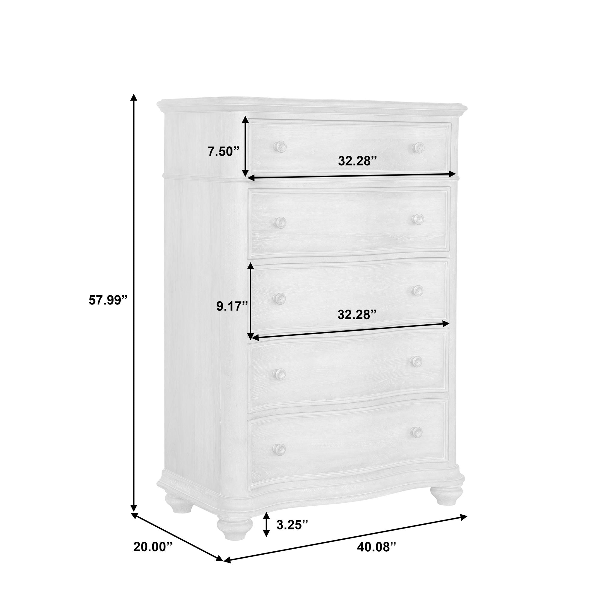 Weston Hills - 5 Drawer Chest - Natural