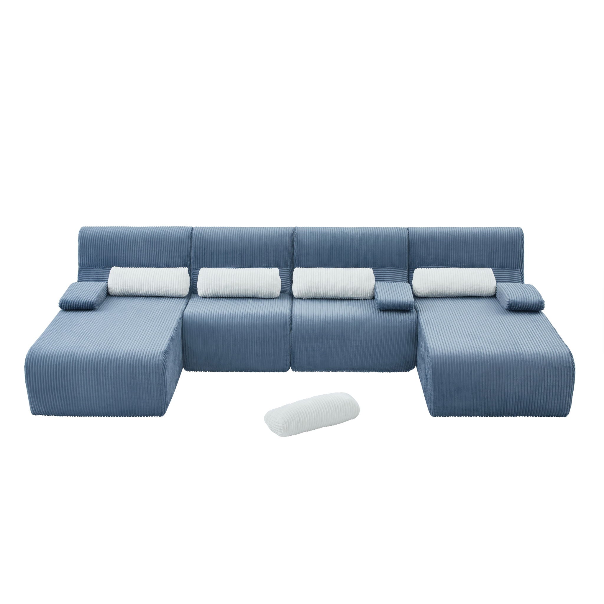 Oversized Sectional Sofa, Living Room Seating With Modular Design