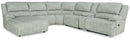 McClelland 5-Piece Reclining Sectional with Chaise