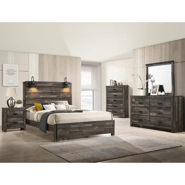 Crown Mark Carter B6800 7 pc Full Panel Bedroom Set IMAGE 1