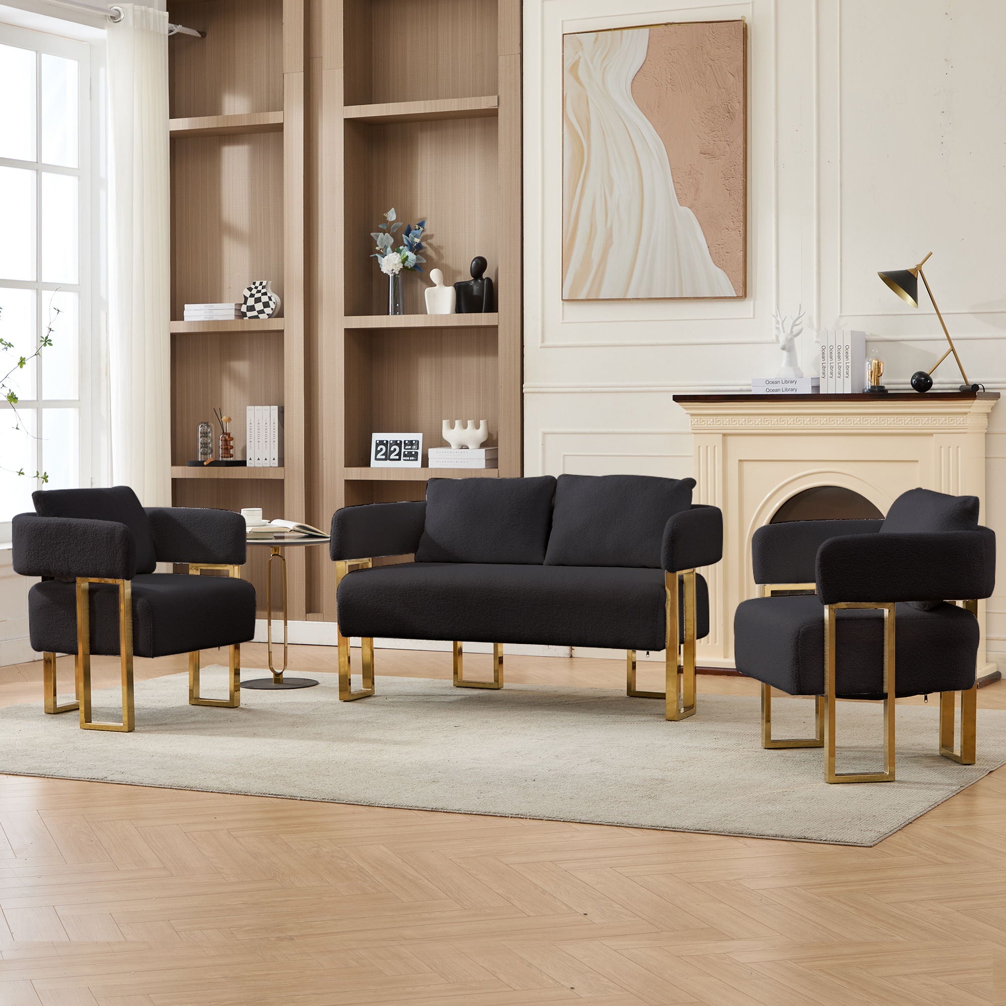 Decorative Upholstered Side Chair For Living Room