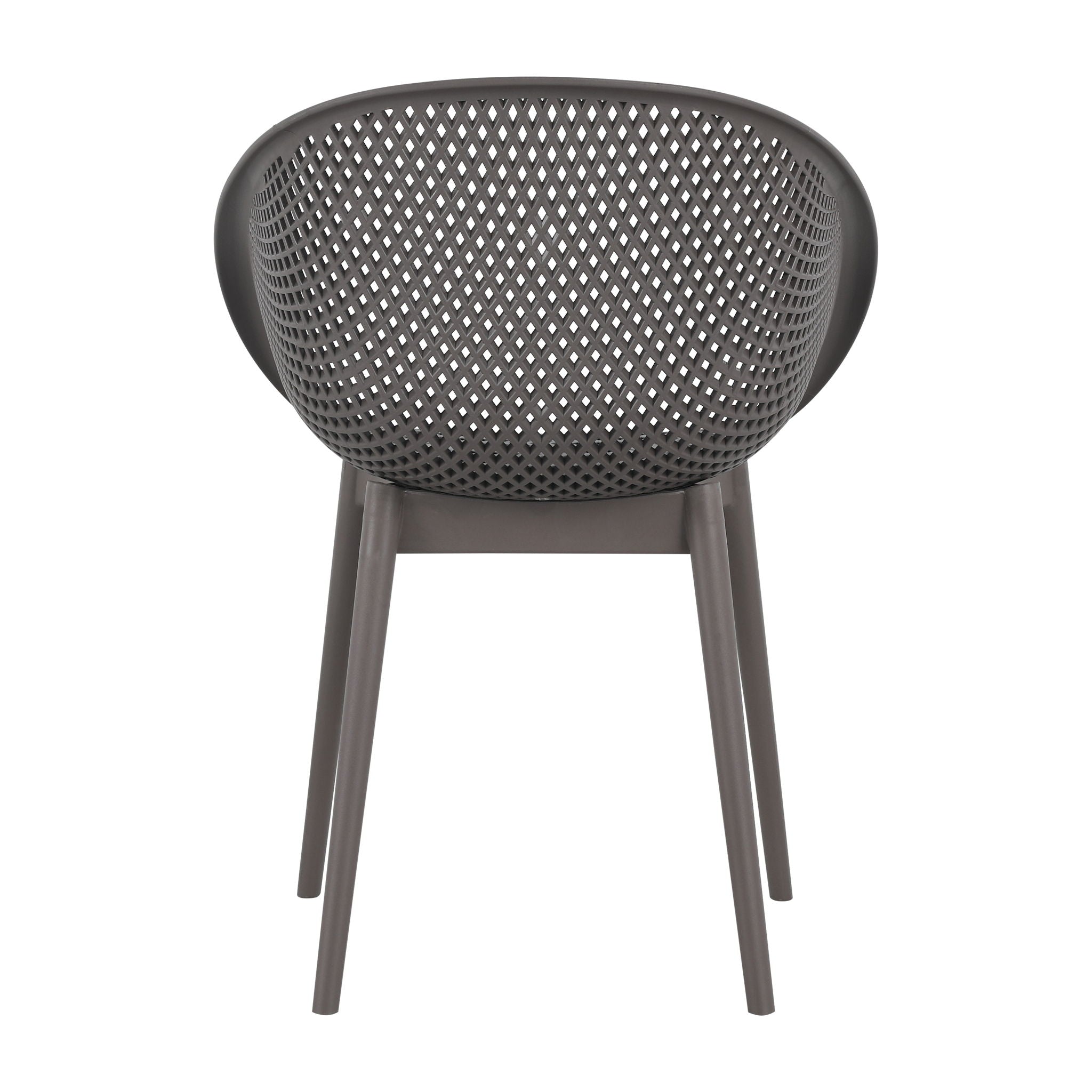 2 Piece Durable Single Chair With Hollow Out Design