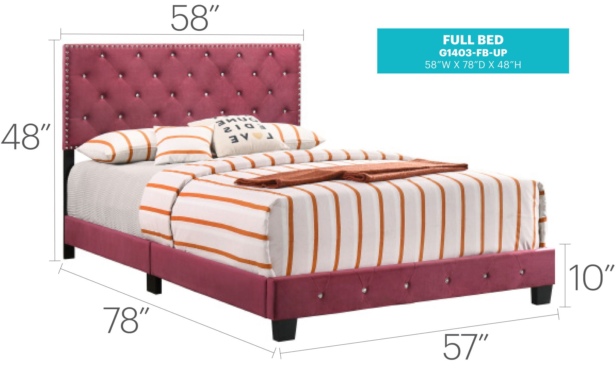 Luxurious Upholstered Bed
