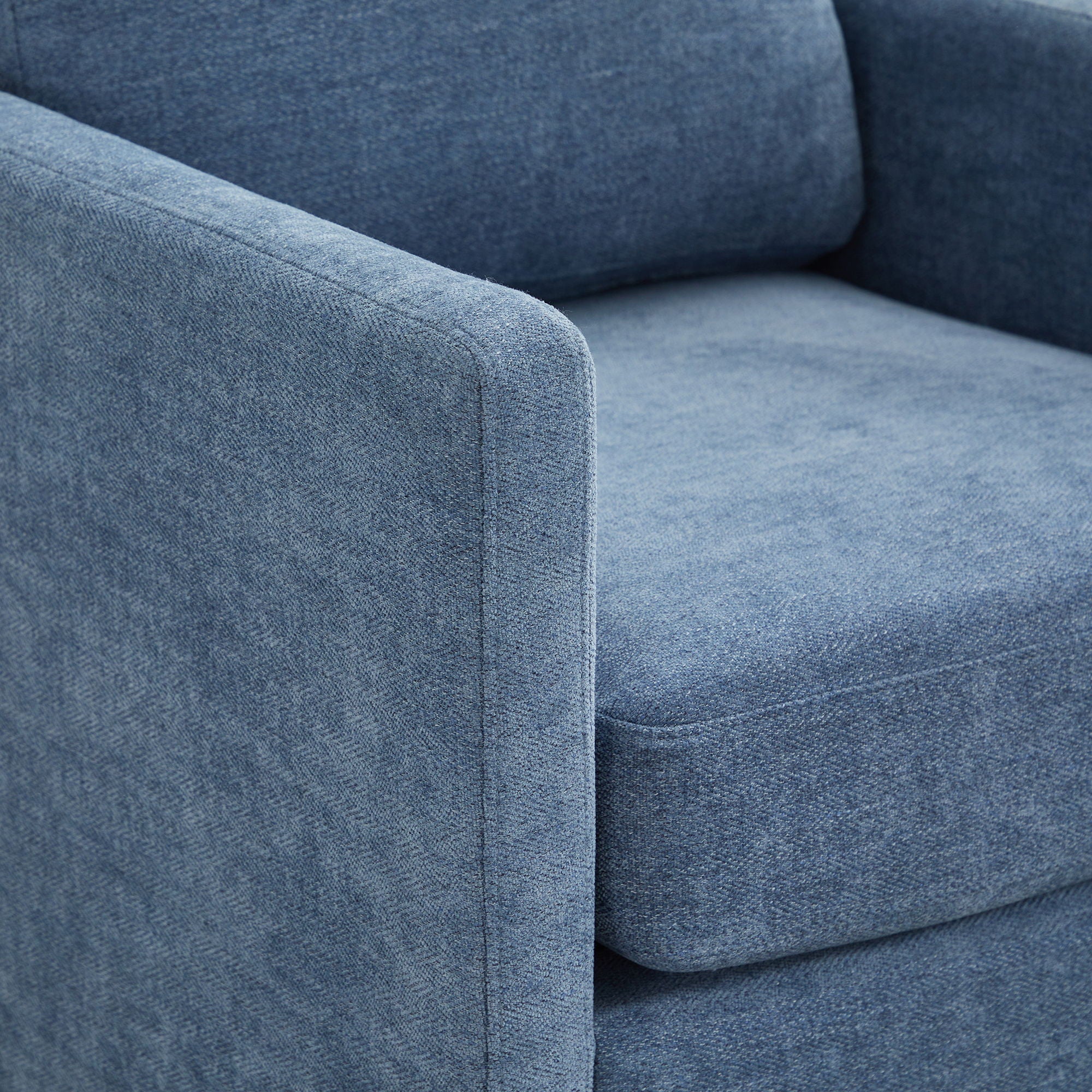 Square Upholstered Swivel Accent Chair