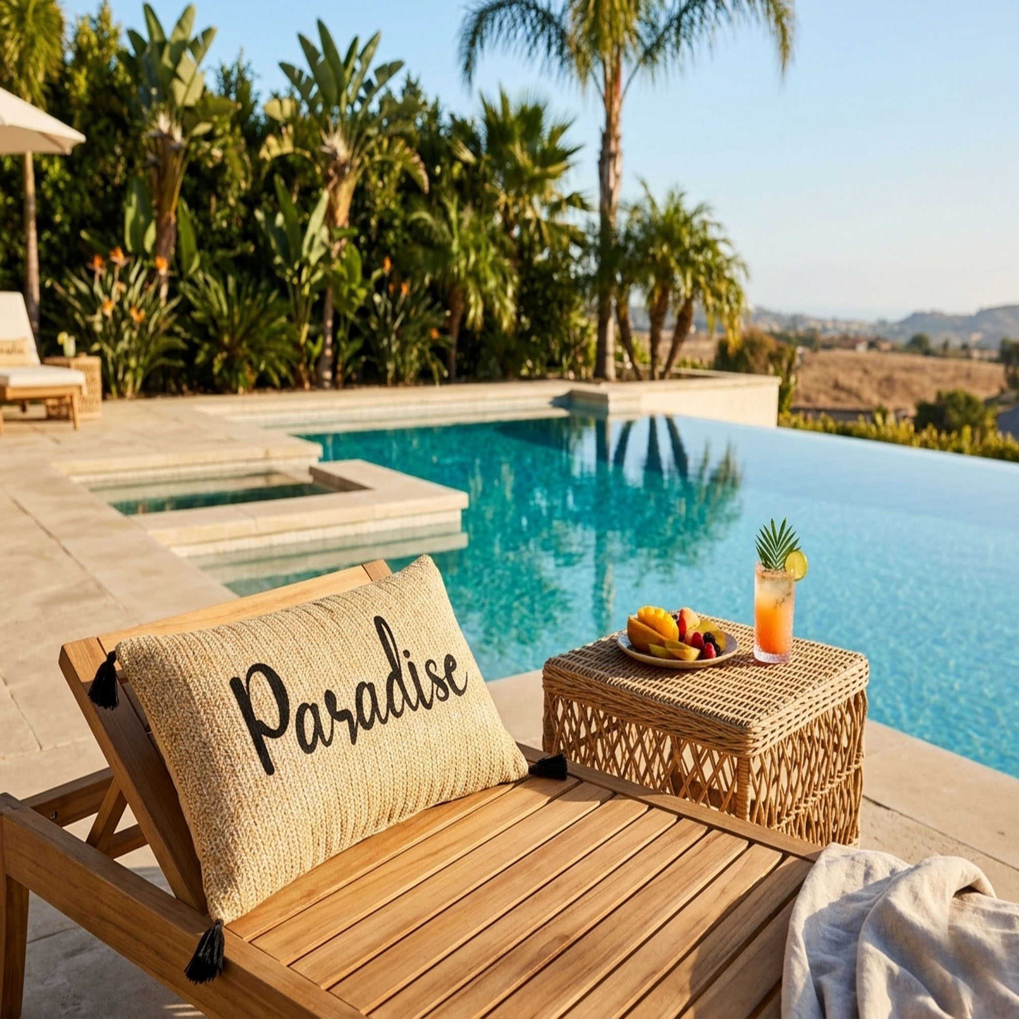 Paradise Outdoor Lumbar Pillow - Multi