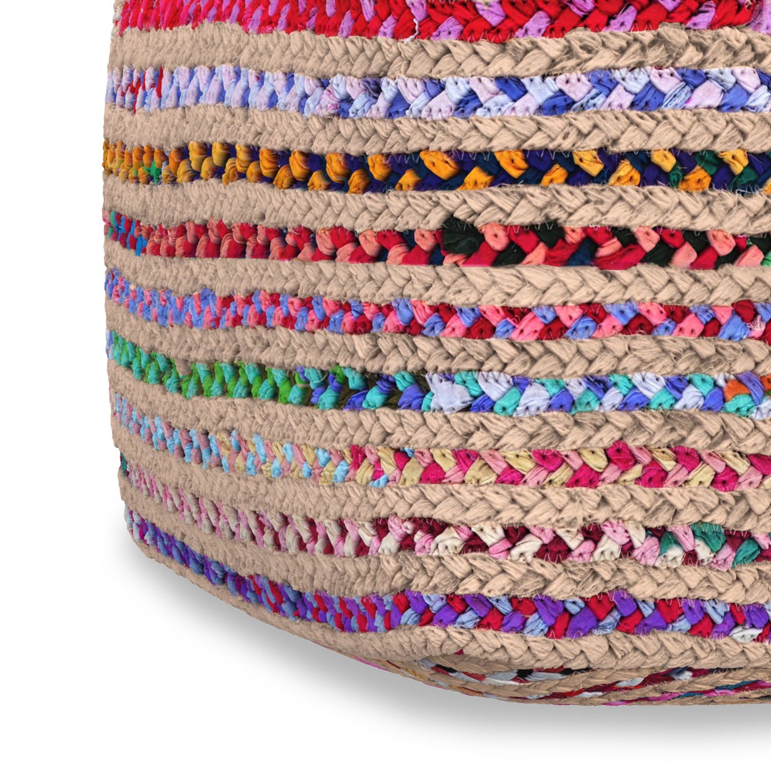Margo - Square Pouf - Multicolor