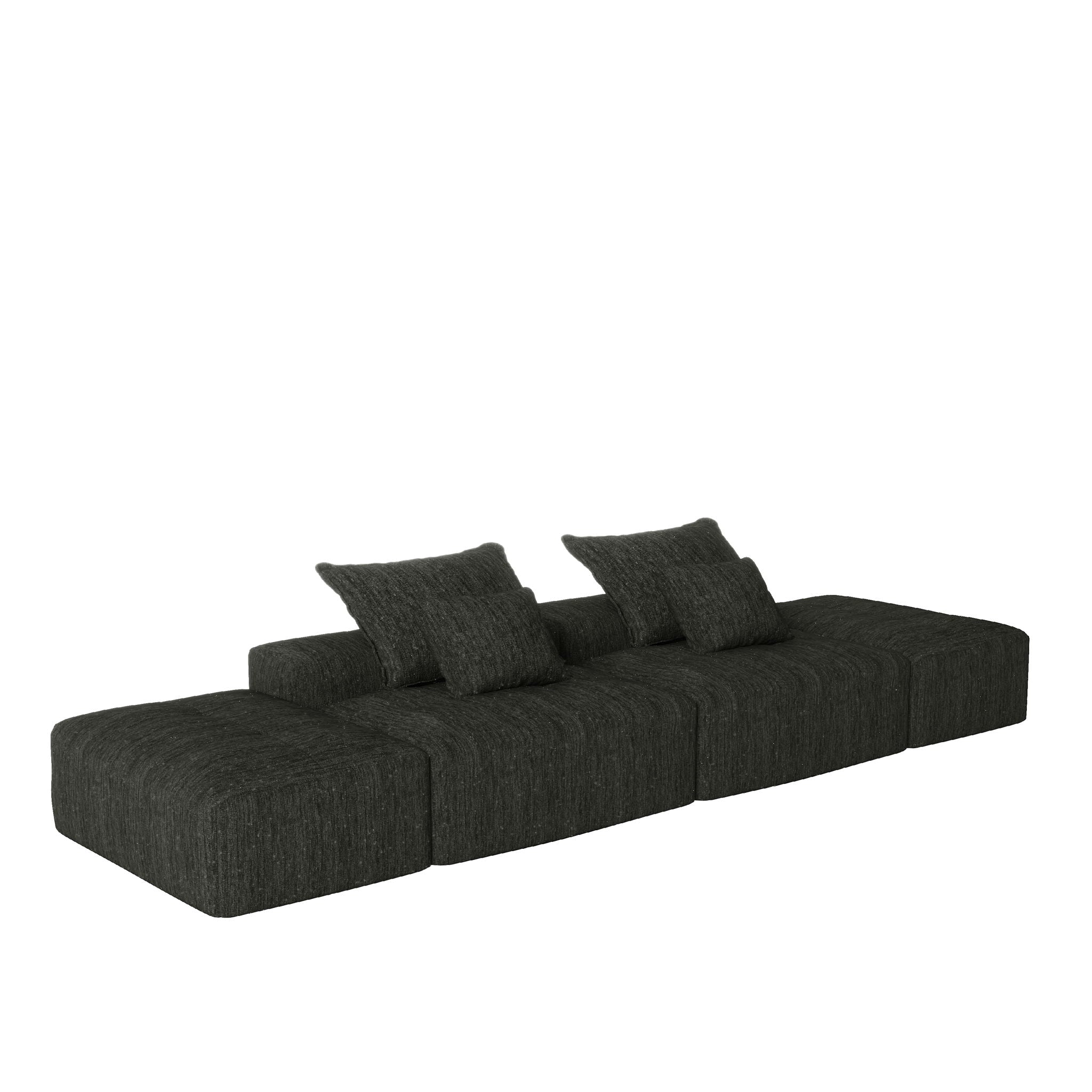 Modern Oversized Diy Combination Modular Sectional Sofa With Pillows