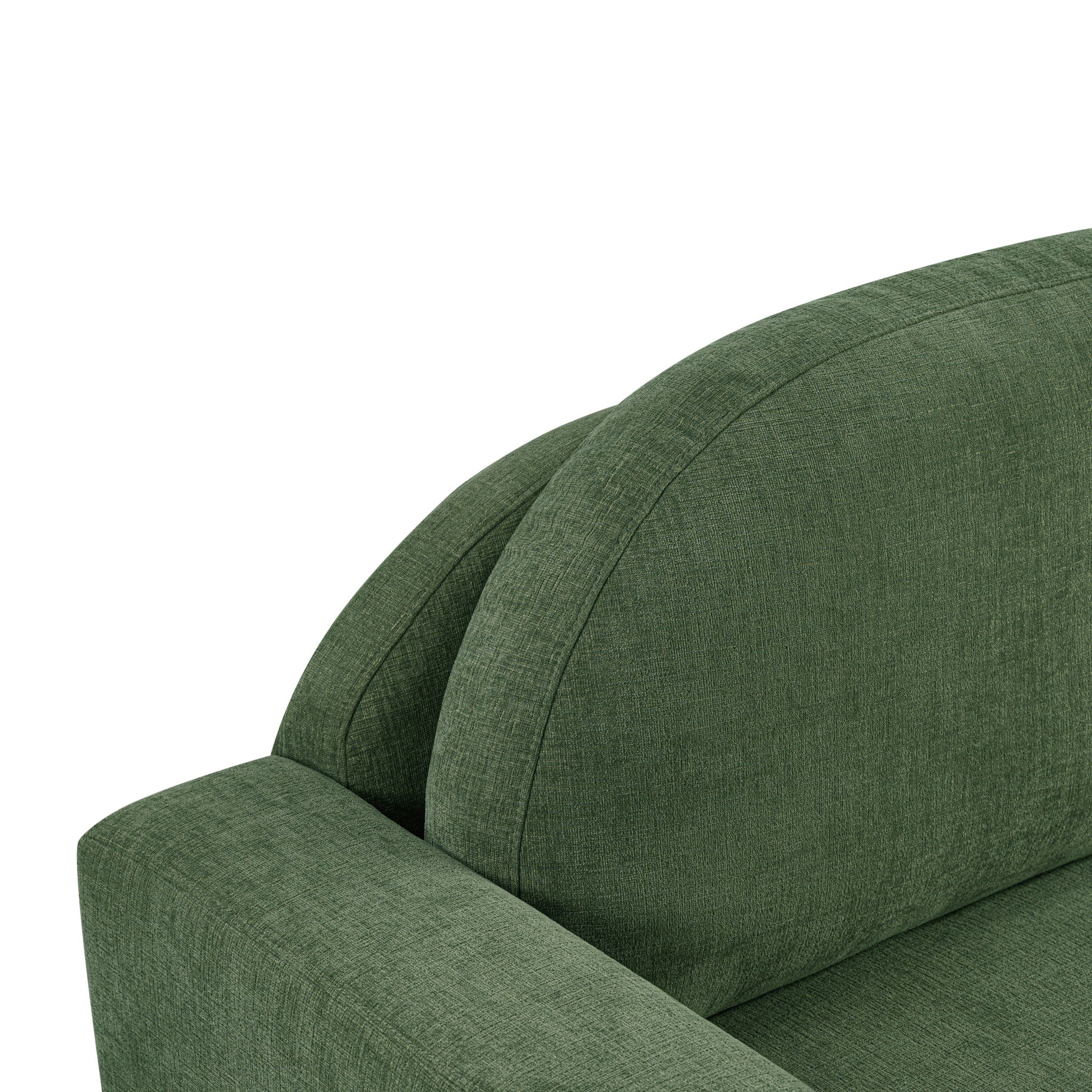 Modern 3 Seater Sofa With Curved Backrest