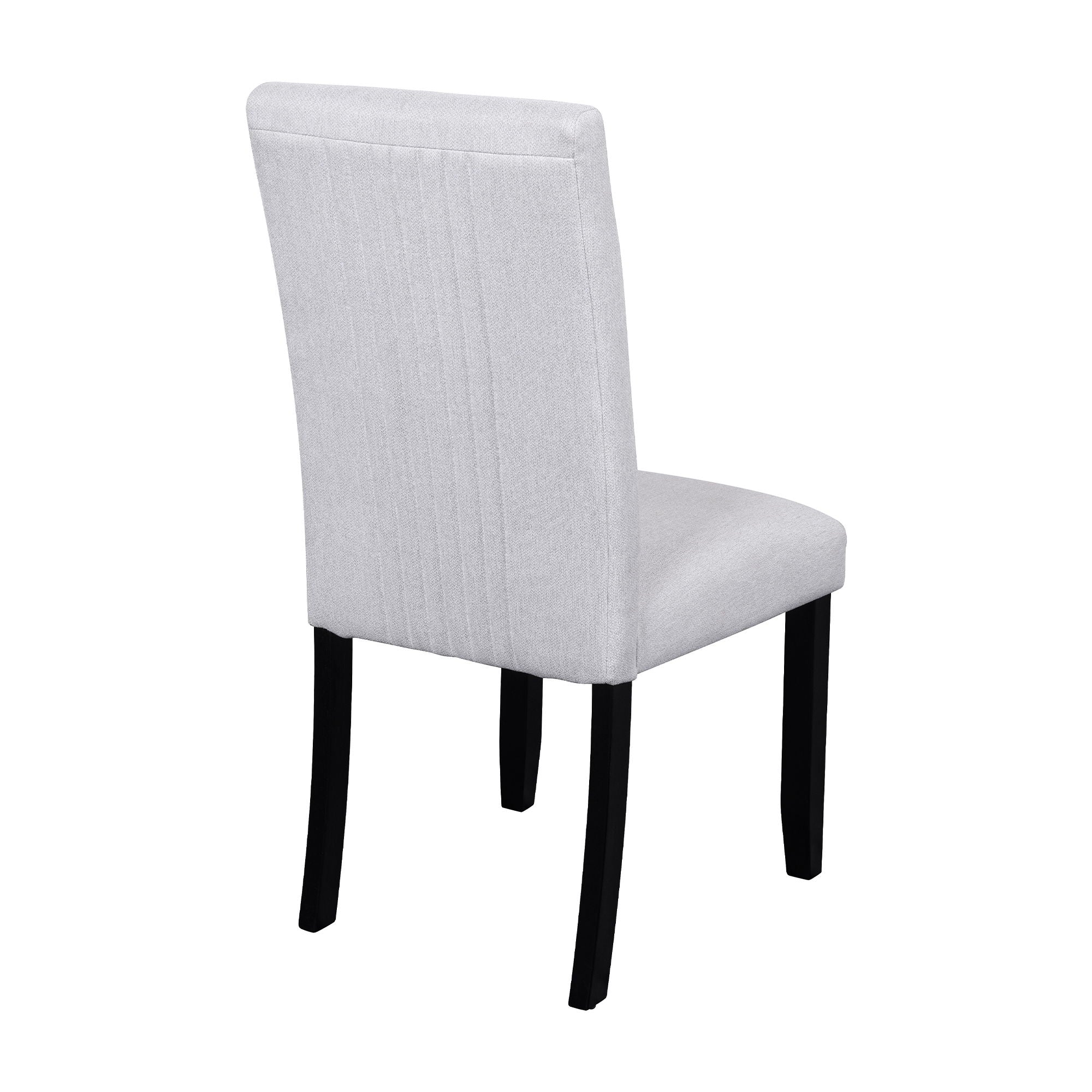 5 Piece Round Dining Table Set, Modern Dining Table And 4 Upholstered Chairs For Dining Room