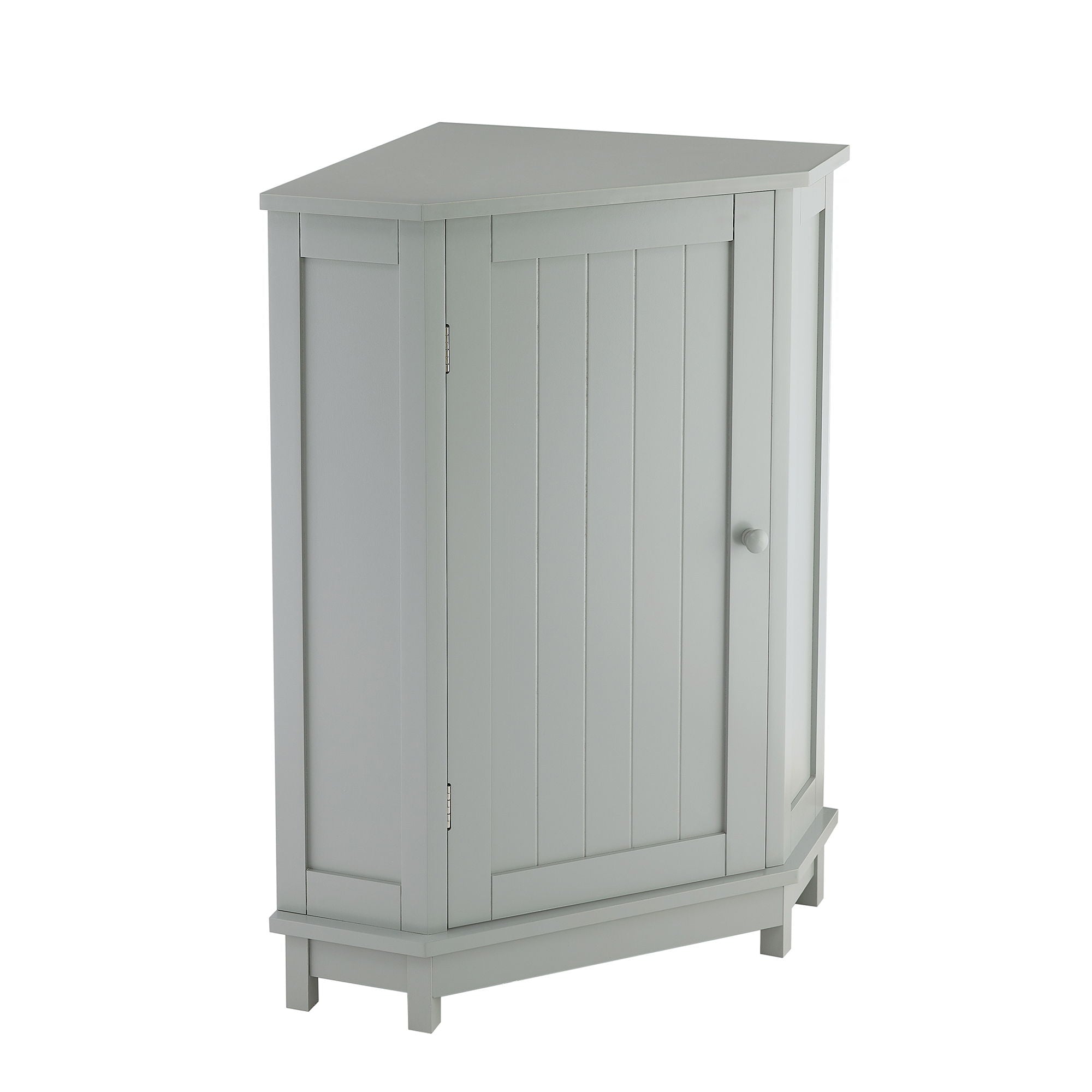 Bathroom Cabinet Triangle Corner Storage Cabinet With Adjustable Shelf Modern Style