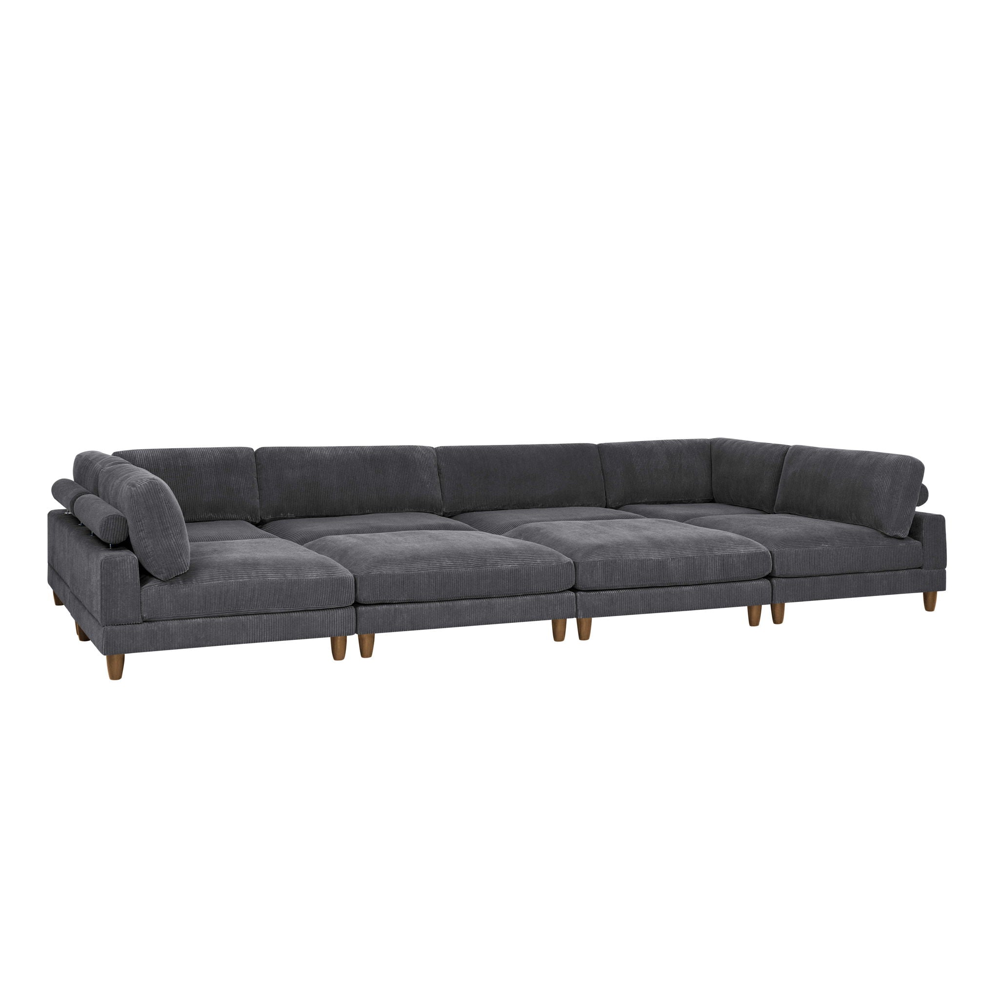 Modern Modular Sectional With Adjustable Back Support