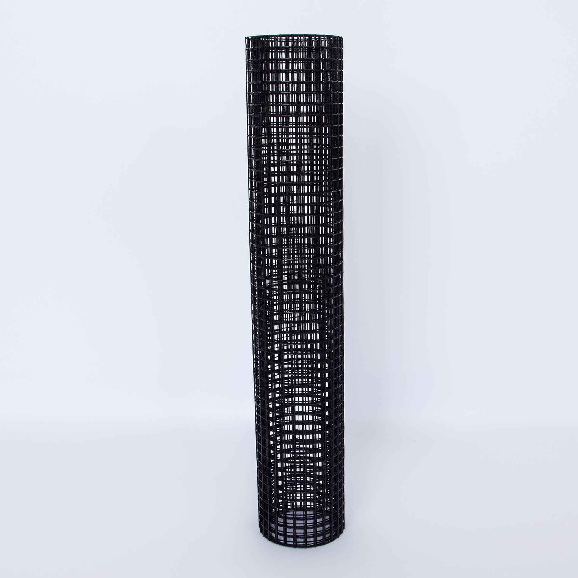 Vinyl Coated Hardware Cloth, 21 Gauge, Welded Wire Fence - Black