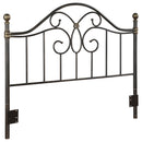 Bailey Metal  or  Open Frame Headboard Black