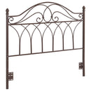 Zola Metal  or  Open Frame Headboard Brown