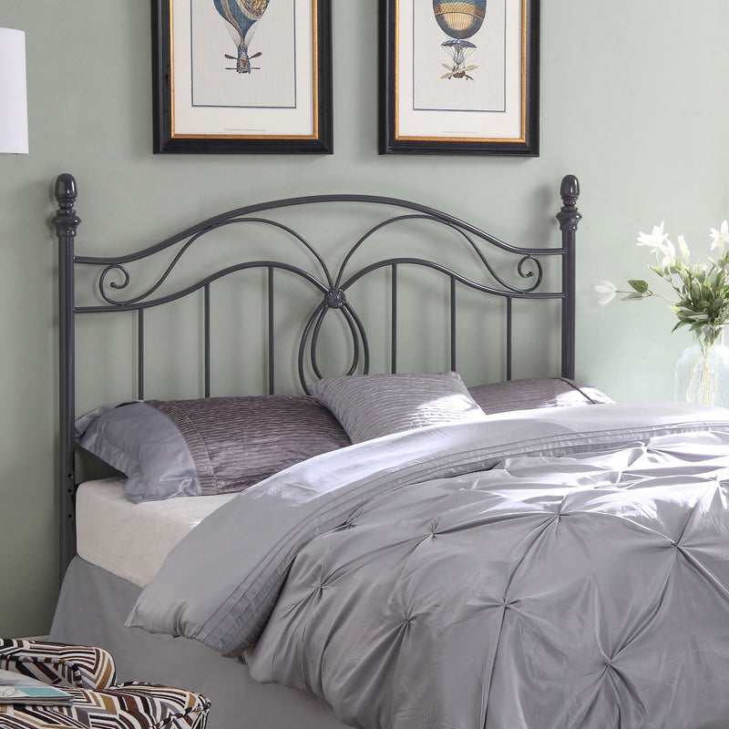 Ellis Metal  Open Frame Headboard Dark Bronze